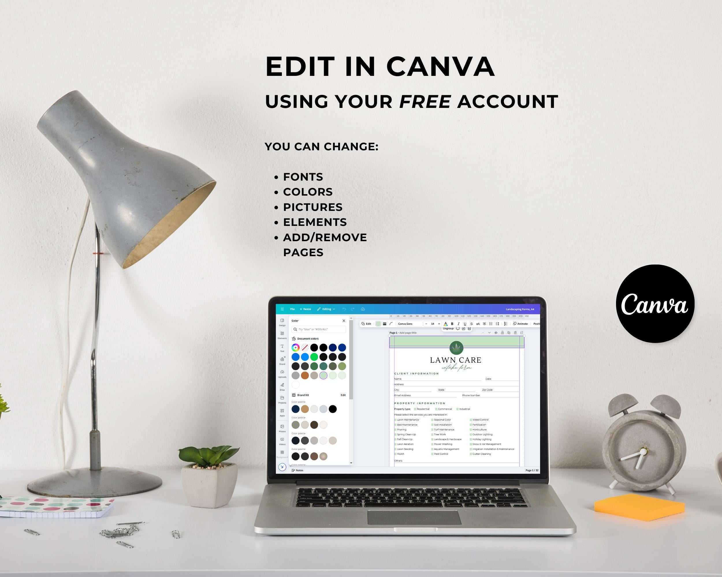 Landscaping Business Bundle, Landscaping Business Cards Template, Landscaping Business Flyer, Landscaping Forms, Landscaping Marketing